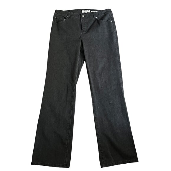 Jones New York Sport Jeans with Shape Control Sz 10 Womens Grey Straight Leg - Picture 2 of 7